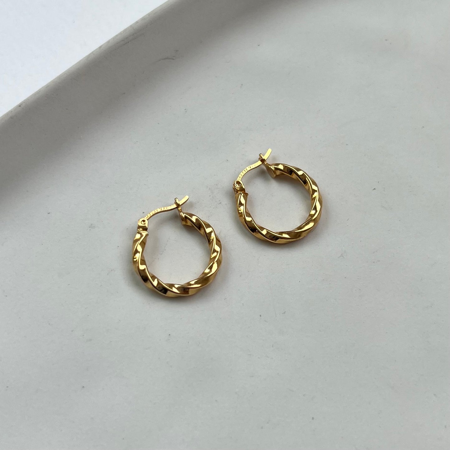 Spiral Hoops Gold