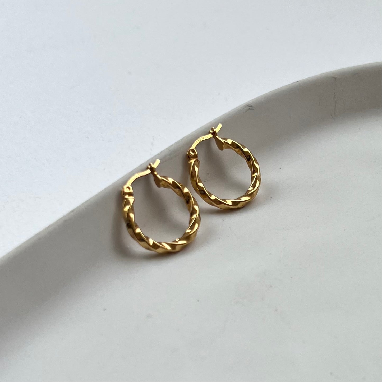 Spiral Hoops Gold