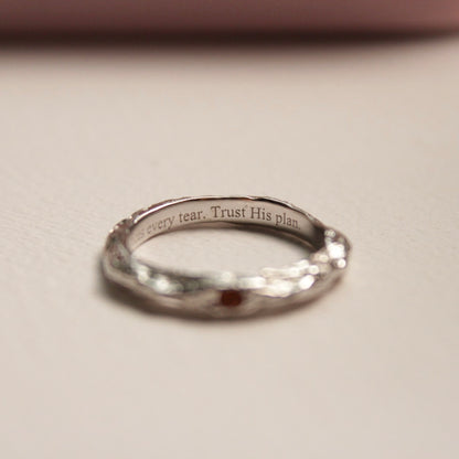 Birthstone Raw Ring